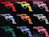 Andy Warhol Gun 1982 painting